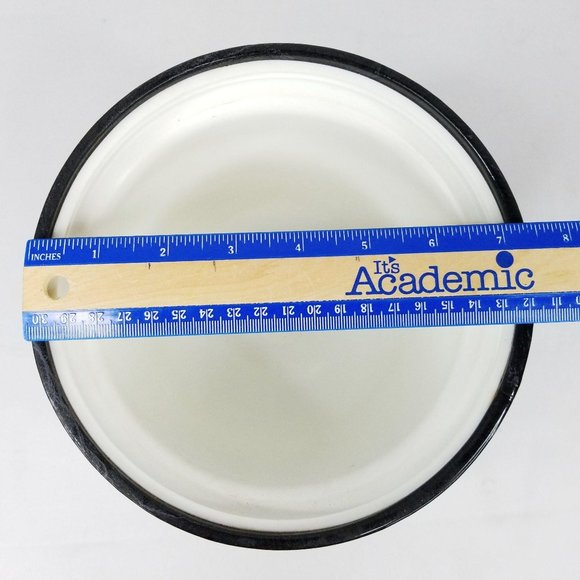 Vintage Ice Bucket Black White Marbled Pattern - Picture 11 of 12